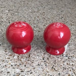 Scarlet Salt and Pepper Shakers from Fiesta Ware